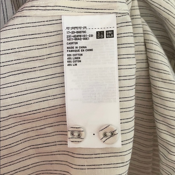 UNIQLO x INES DE LA FRESSANGE tunic dress shirt - Picture 3 of 5